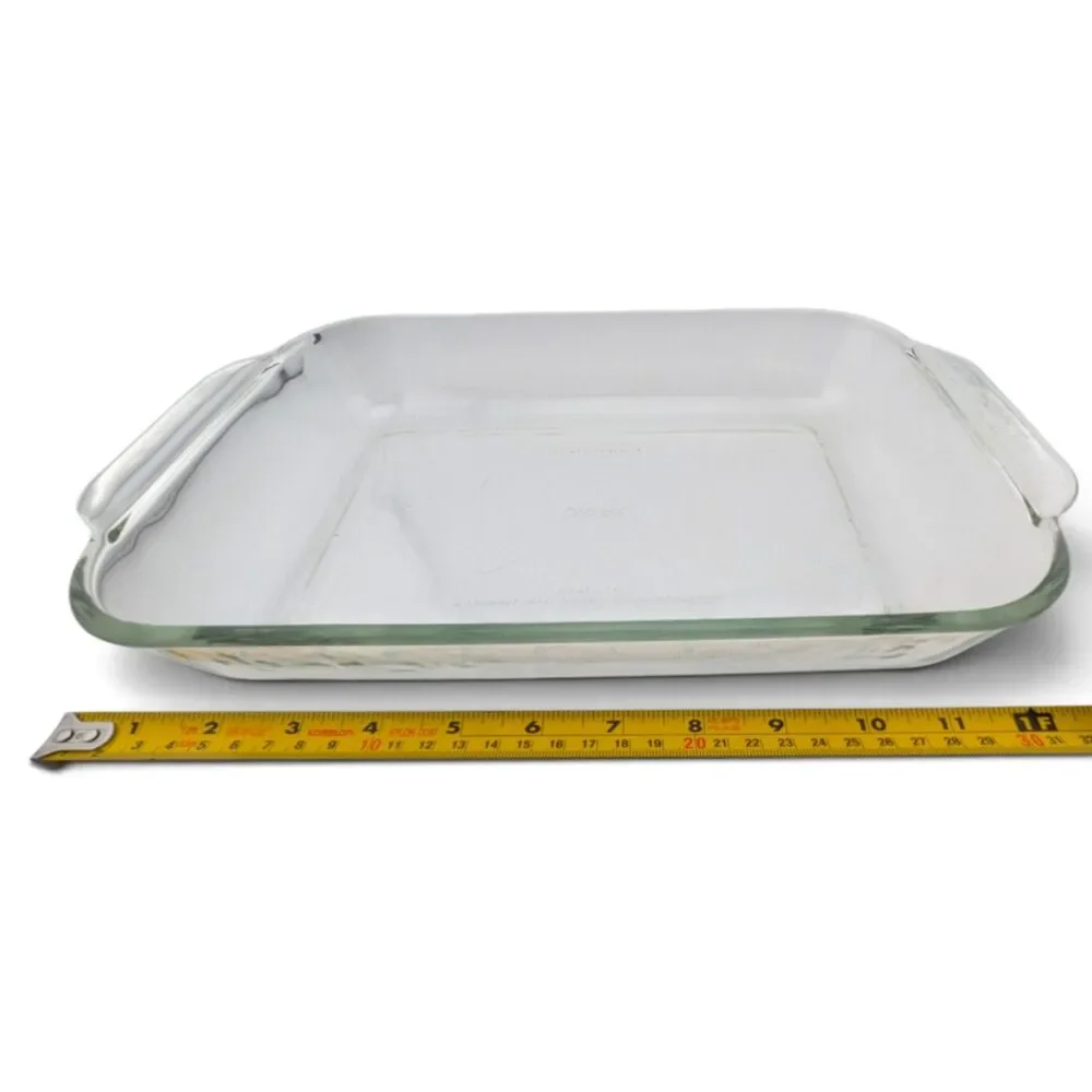 Pyrex 232 2.2 Qt Clear Glass Baking Dish Casserole Pan Made USA 2L